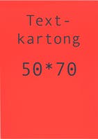 Kartong 50 x 70 cm fluor. röd 10 st/fp