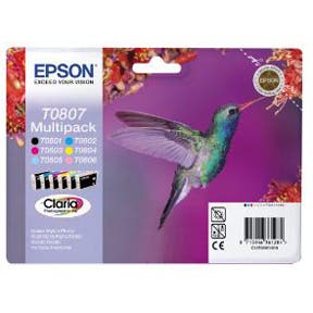 Bläckpatron Epson T0801 (6-färg)