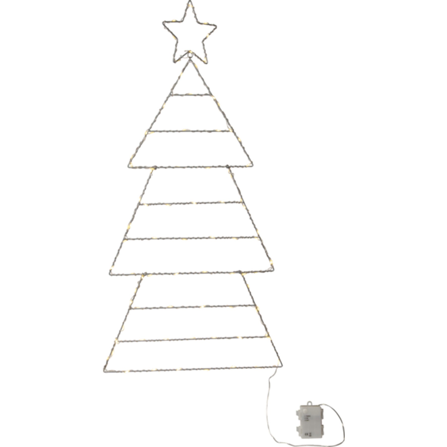 Siluett Folde Julgran