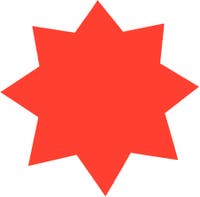 Stjärna 350 mm flour röd 25 st/fp