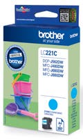 Bläck Brother LC221C Cyan