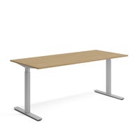 Skrivbord 1800 x 800 mm Ek/Silver