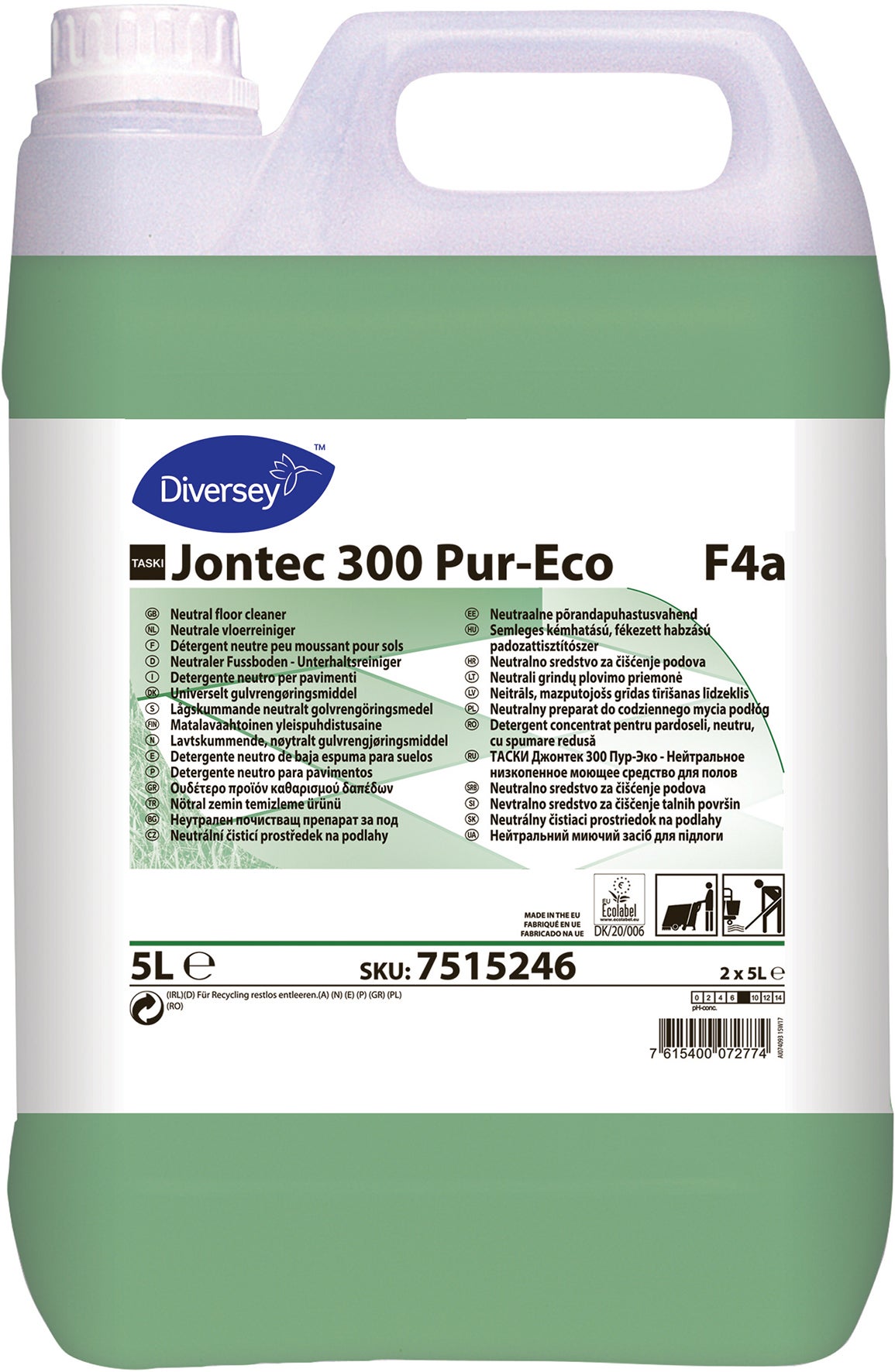 Golvrengöringsmedel Jontec 300 Pur-Eco 5 liter
