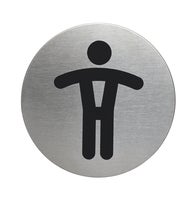Skylt WC Herr  Ø83 mm