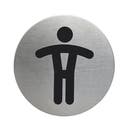 Skylt WC Herr  Ø83 mm