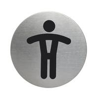 Skylt WC Herr  Ø83 mm