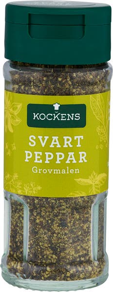 Svartpeppar grovmalen 41 g Kockens