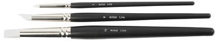Pensel Silikon Artist Line 3-pack