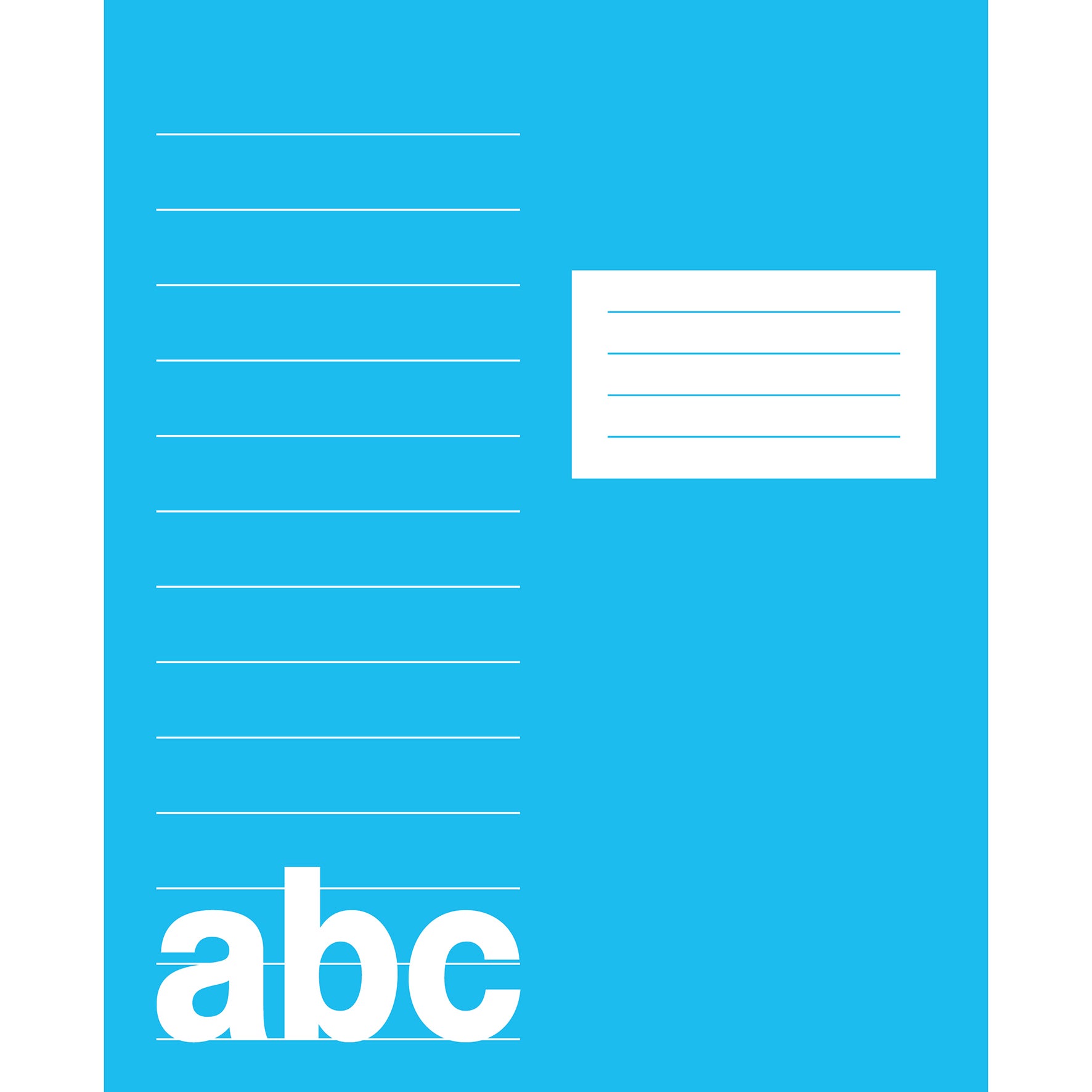 Skrivhäfte 17x21cm linjerat 14,5mm