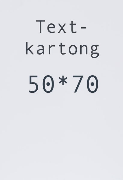 Kartong 50x70 cm vit 10 st/fp