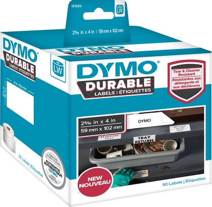 Etikett Dymo Durable 59x102 mm