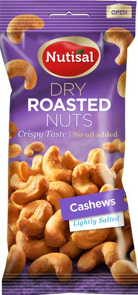 Cashewnötter Dry roasted Lightly salted 60 g Nutisal