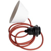 Takupphäng 2 m rost/svart E27