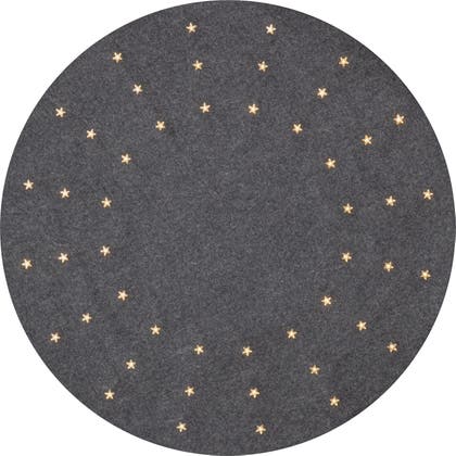 Julgransmatta LED Granne grå