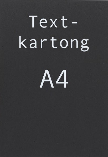 Kartong A4 svart 25 st/fp