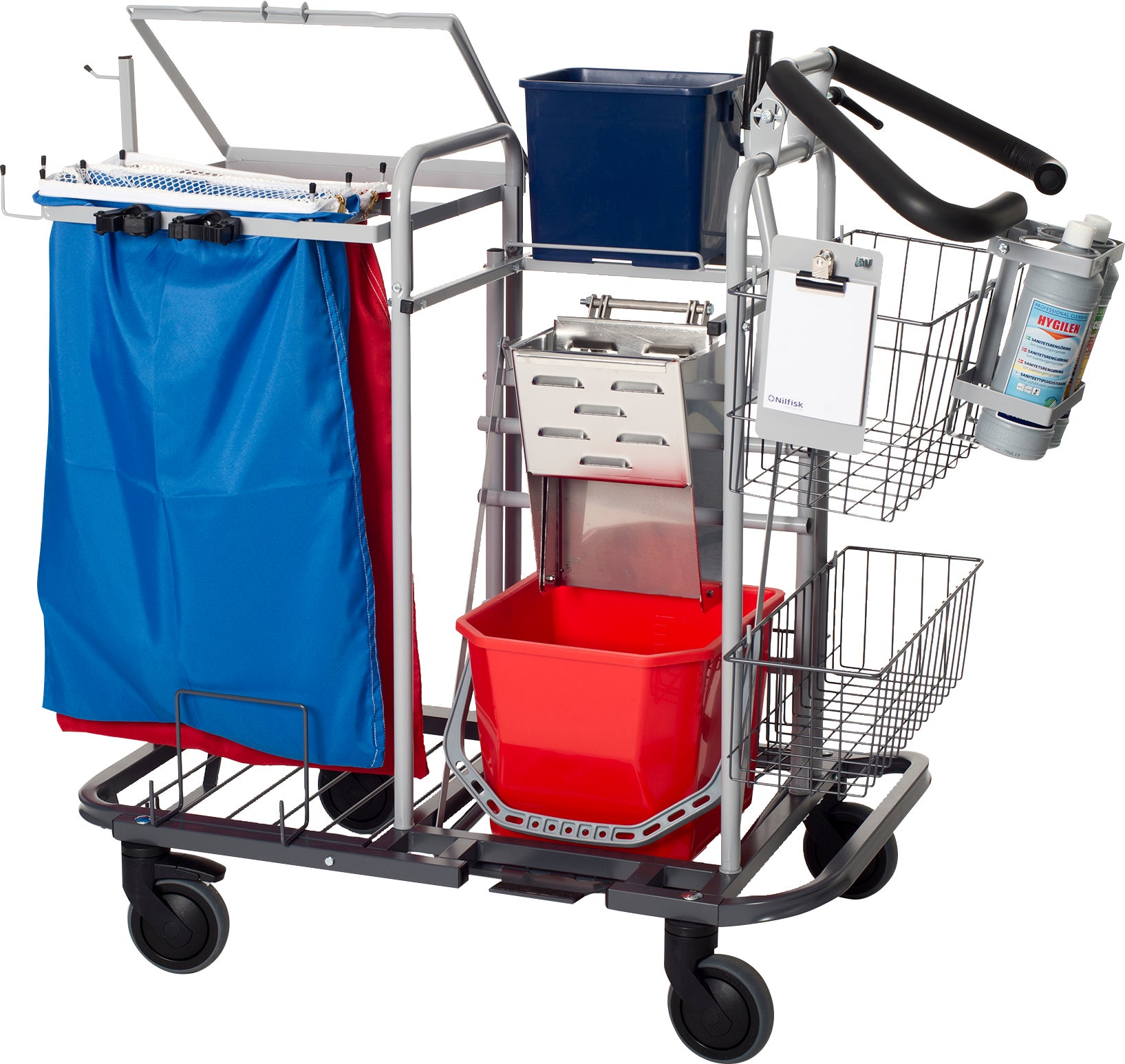 Städvagn S2 Pressvagn komplett