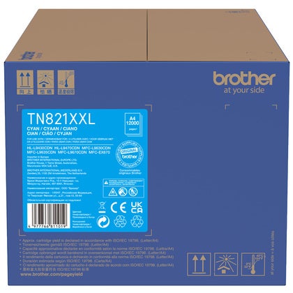 Toner Brother TN821XXLC 12K Cy