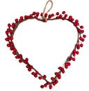 Krans hjärta röda bär 30 cm