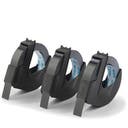 Präglingstejp Dymo svart 3 st/fp