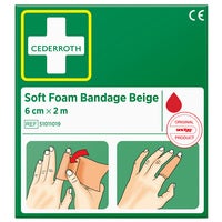 Bandage Soft Foam Cederroth Beige 60 mm x 2 m