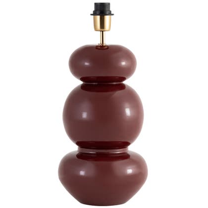 Bordslampfot Becca H39 metall vinröd