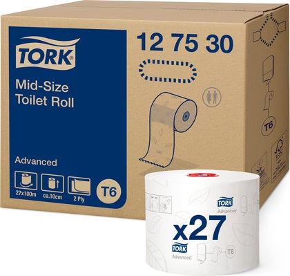 Toalettpapper Tork Advanced T6 27 st/krt