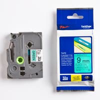 Märkband TZe721 svart/grön  9 mm Brother