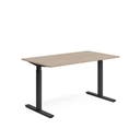 Skrivbord 1400 x 800 mm Vit ask/Svart