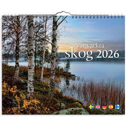 Väggkalender 2026 Vår vackra skog