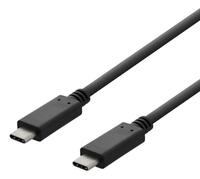 Laddkabel USB-C till USB-C 2 m svart