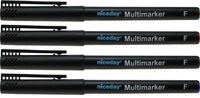 Märkpenna Niceday fine permanent 4-set