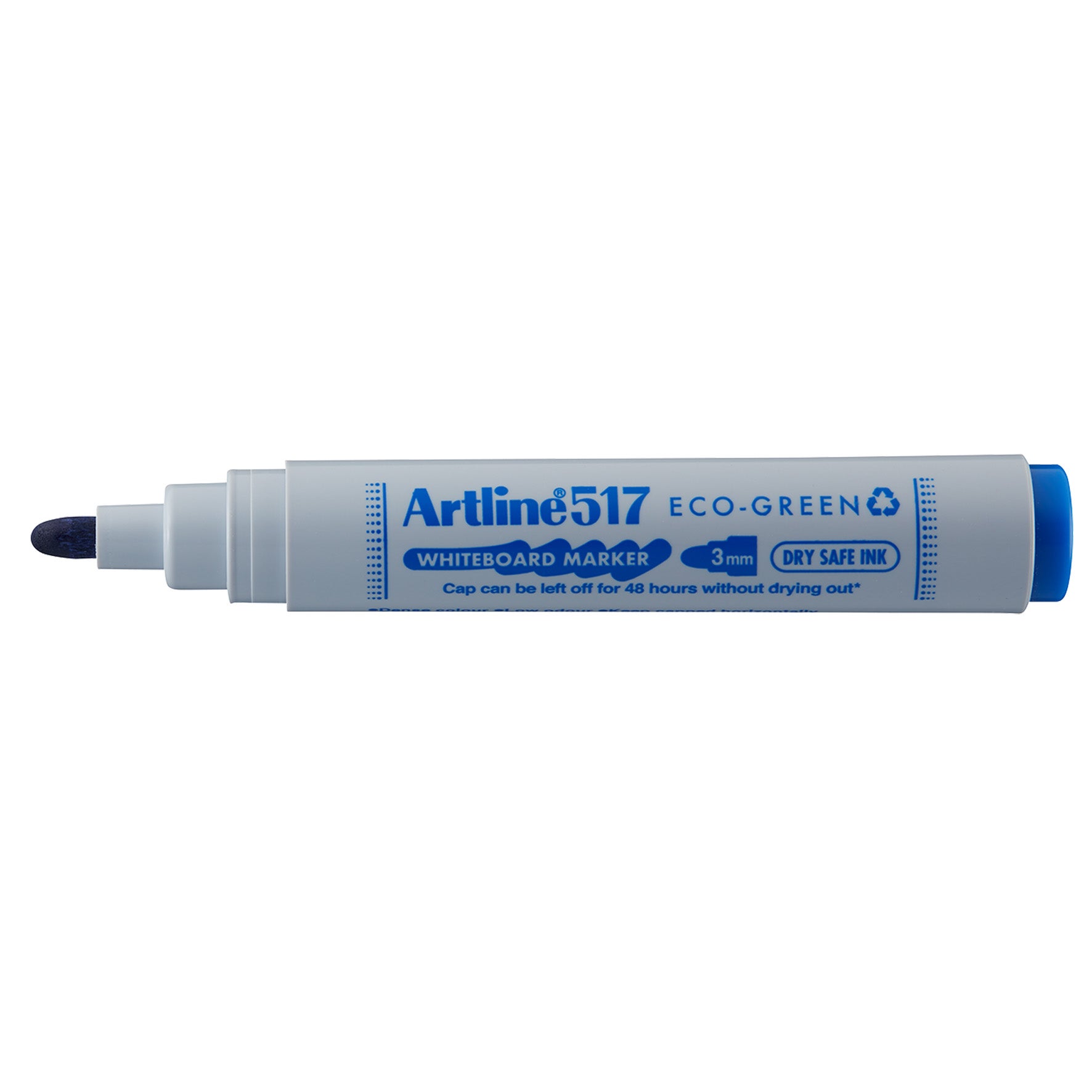 Whiteboardpenna Artline 517 Eco-green rund blå