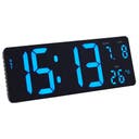 Vägg-/bordsklocka LCD svart