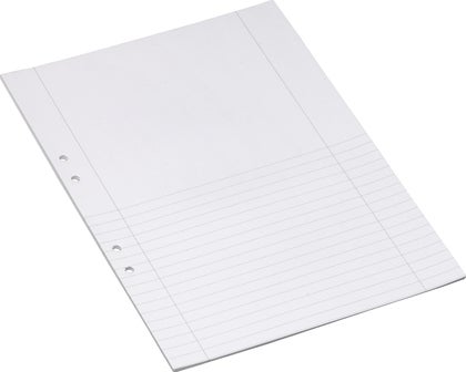 Arbets- / Provskrivningsblad A4