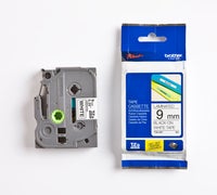 Märkband TZe221 9mm sva/vit