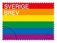 Inrikes frimärke Pride 100 st/rulle