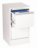 Hängmappsskåp A4 2-lådor vit