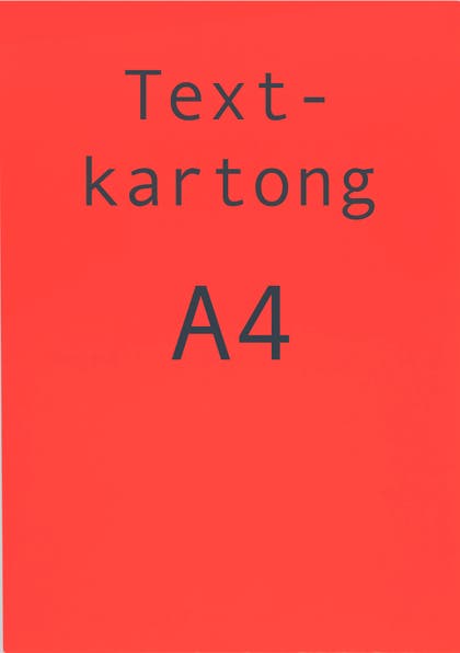 Text/Skylt kartong A4 - Dubbelsidig