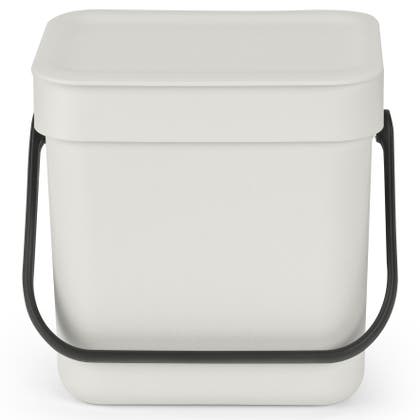 Avfallshink Sort&Go Ljusgrå 3 l