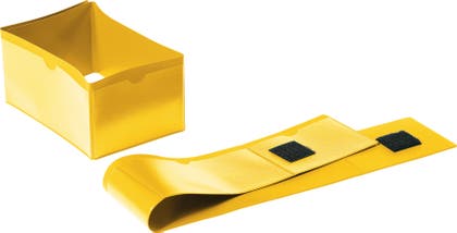 Pallfotsficka 145 x 75 mm gul 50 st/fp