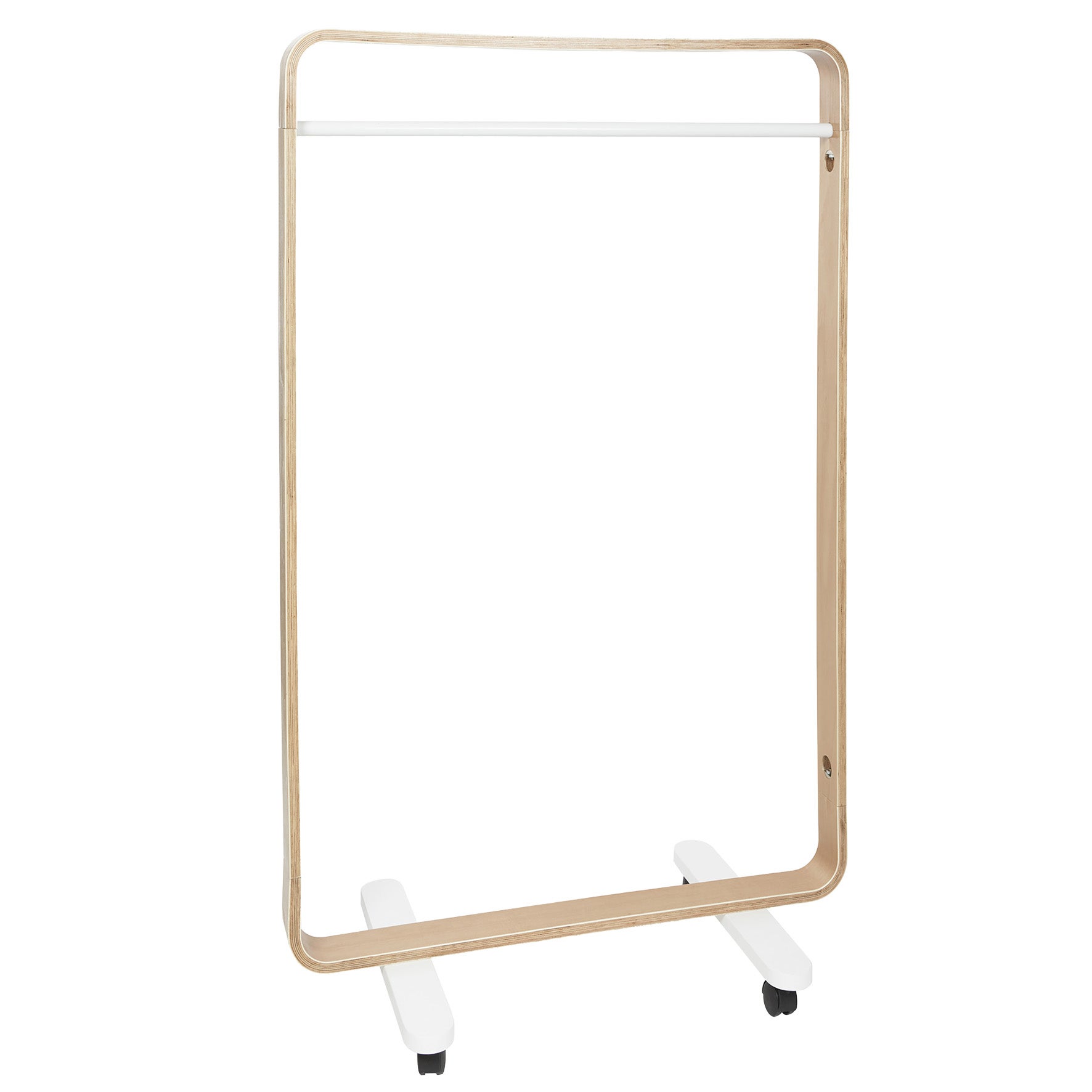 Klädställning rundad ram trä