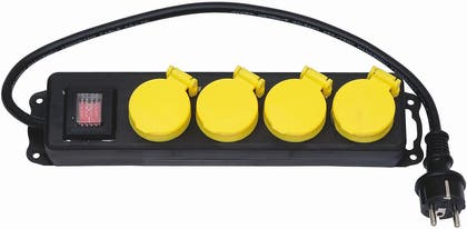 Grenuttag utomhus IP44 med brytare jord 2,5 Meter