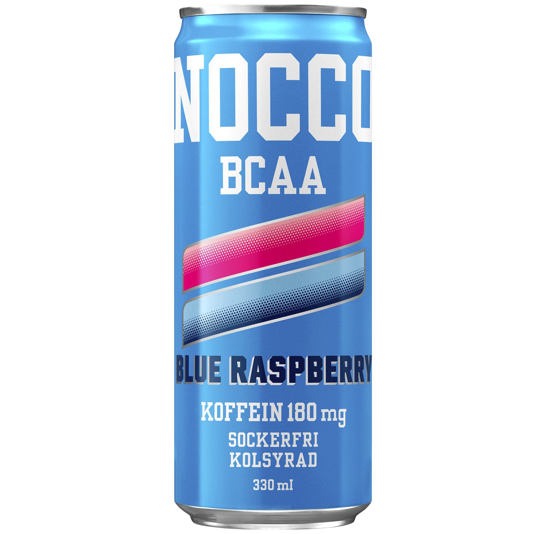 Energidryck Nocco Blue Raspberry 33 cl inkl pant