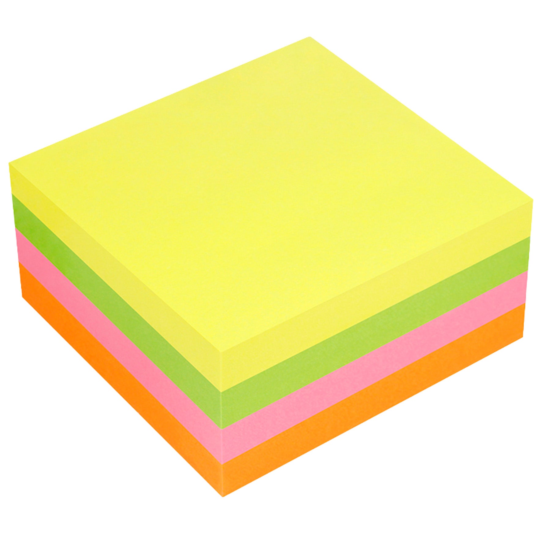 Notiskub 75x75 mm 320 blad neon