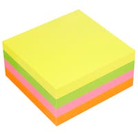 Notiskub 75x75 mm 320 blad neon