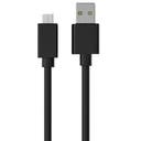 USB-C 2.0 – USB-A kabel 1 m svart