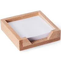 Notisställ 76x76 mm trä