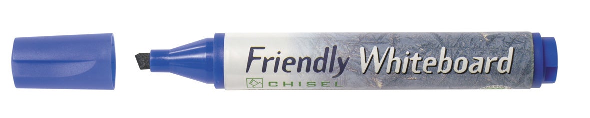 Whiteboardpenna Friendly sned blå