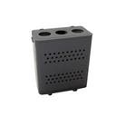 Avfallstunna Patrik grå 3 hål