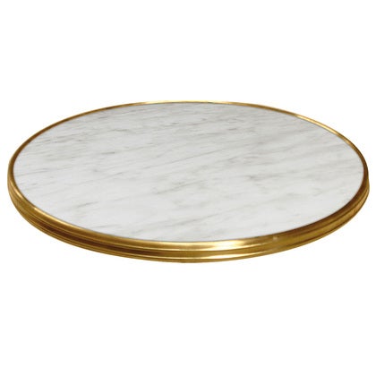 Bordsskiva Marble Ø 60 cm Mässing